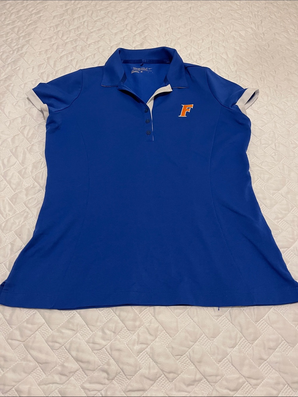 Florida gators Nike Women's Golf Dri-FIT Polo - Navy Blue with F Logo